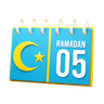 day 5 ramadan calendar emoji 3d