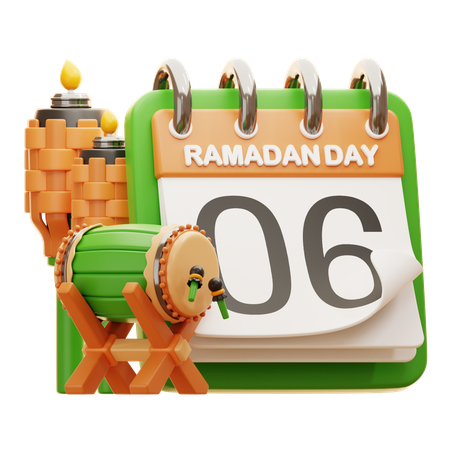 DAY 6 RAMADAN  3D Icon