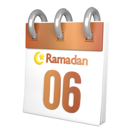 Day 6 Ramadan  3D Icon