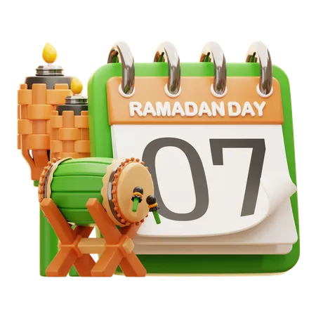 DAY 7 RAMADAN  3D Icon