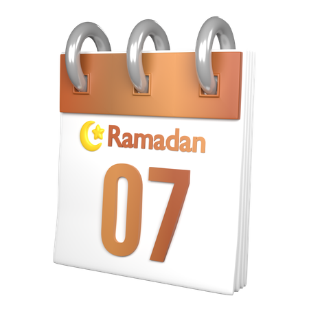 Day 7 Ramadan  3D Icon