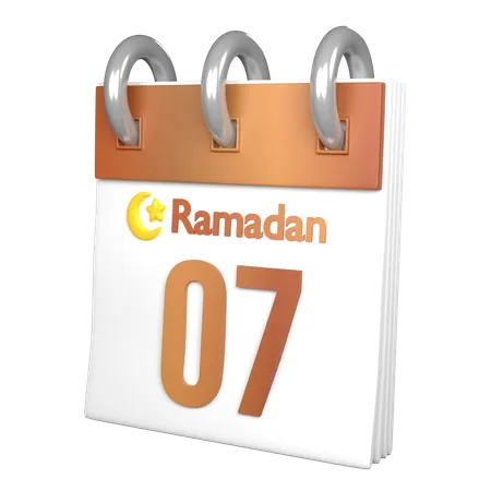 Day 7 Ramadan  3D Icon