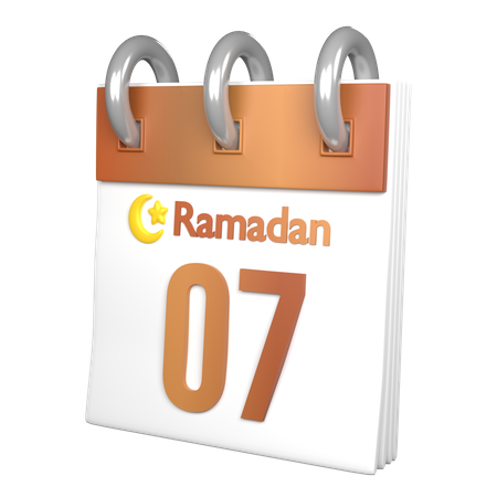 Day 7 Ramadan  3D Icon