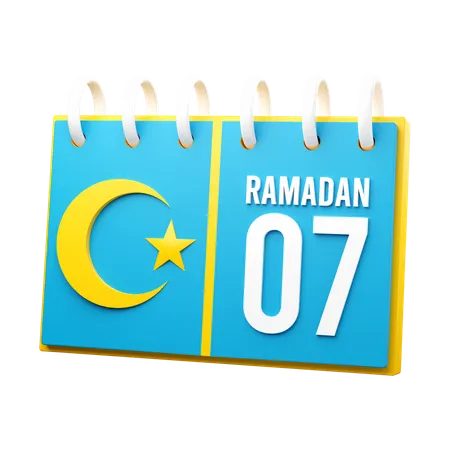 Day 7 Ramadan Calendar  3D Illustration