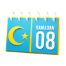 day 8 ramadan calendar emoji 3d