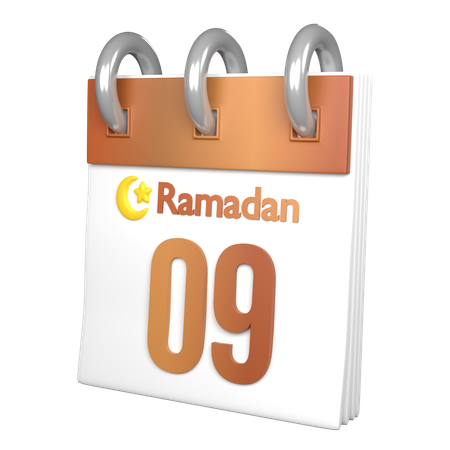 Day 9 Ramadan  3D Icon