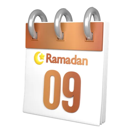 Day 9 Ramadan  3D Icon