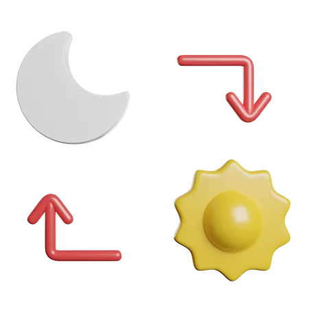 Day And Night  3D Icon