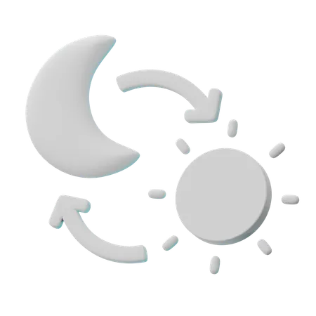 Day and Night  3D Icon