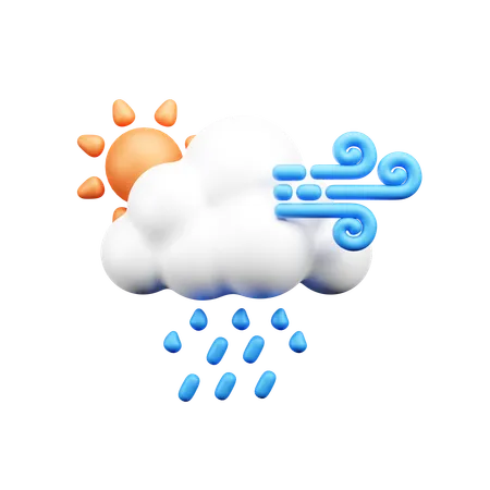 Day Rain  3D Icon