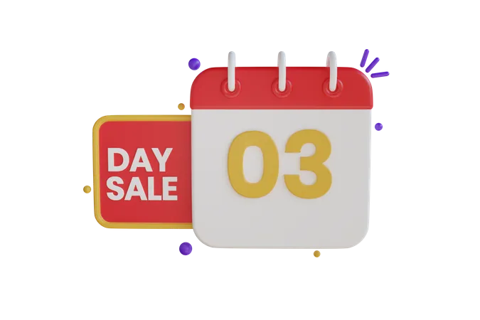 Day Sale 3D Icon