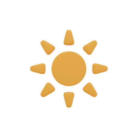 Day Sun Weather  3D Icon