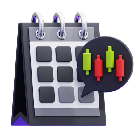 デイトレード  3D Icon