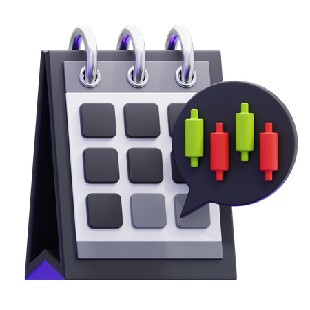 Day Trading  3D Icon