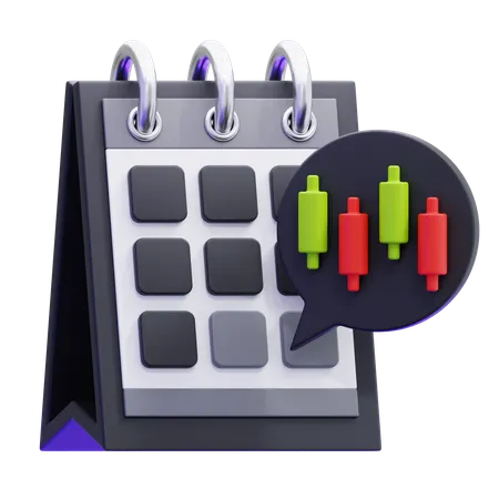 Day Trading  3D Icon