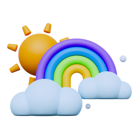 Daytime Rainbow  3D Icon