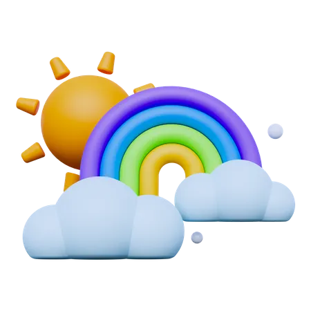 Daytime Rainbow  3D Icon