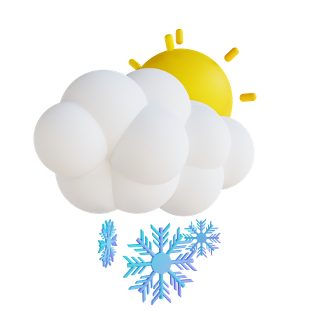 Daytime Snow  3D Icon