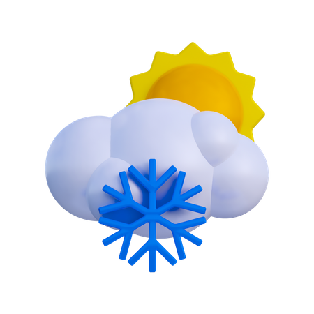 Daytime Snow  3D Icon
