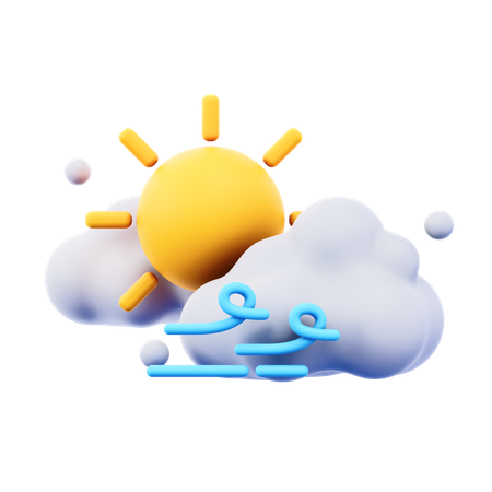 Daytime Thunderstorm  3D Icon