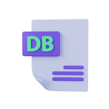 Db File  3D Icon