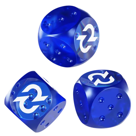 Dcr Glass Dice Crypto  3D Icon