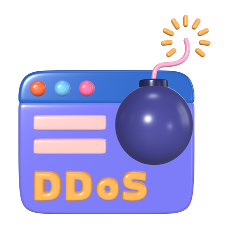 DdoS  3D Icon