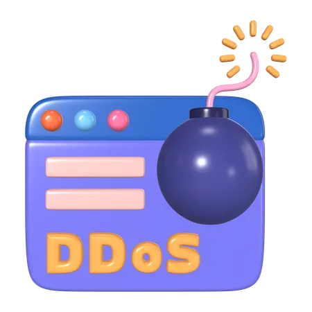 DdoS  3D Icon