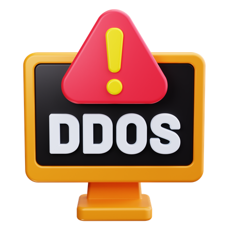 DDOS攻撃  3D Icon
