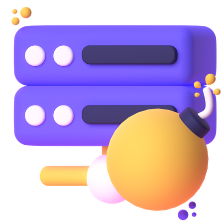 DDOS-Angriff  3D Icon