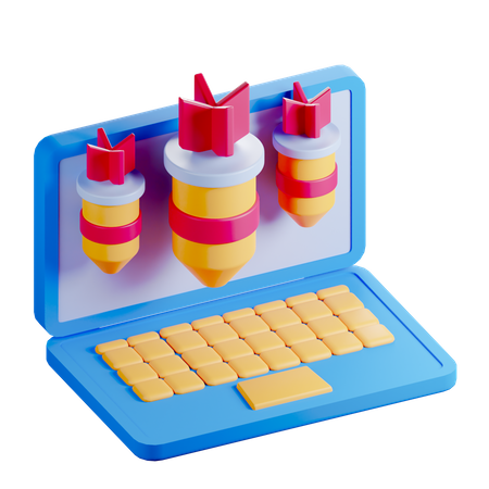 DDoS-Angriff  3D Icon