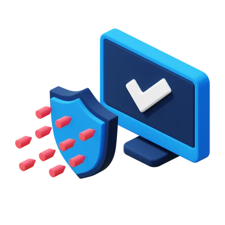 DDoS-Angriffsprävention  3D Icon