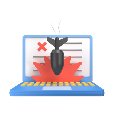 DDOS Attack  3D Icon