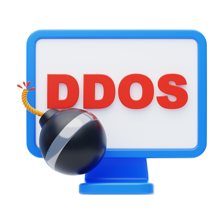 Ddos Attack  3D Icon