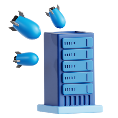 Attaque DDOS  3D Icon