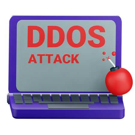 Attaque DDOS  3D Icon