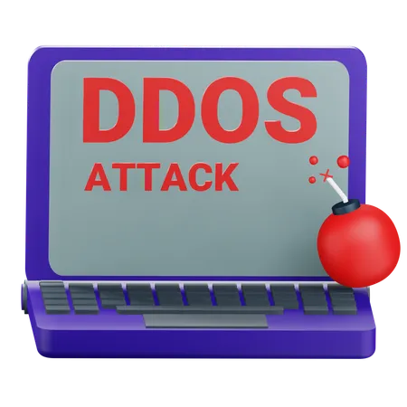 Attaque DDOS  3D Icon