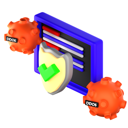 Ddos Protection  3D Icon