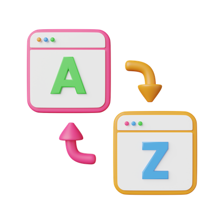 De A à Z  3D Icon