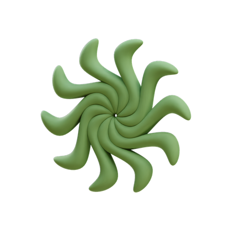De espiral  3D Illustration
