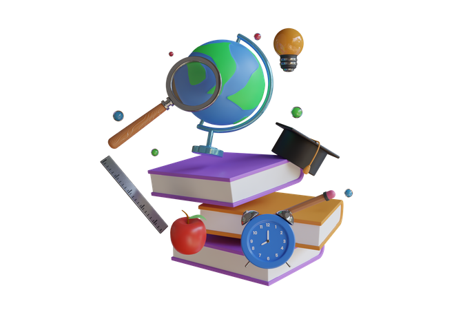 De vuelta a la escuela 3D Icon