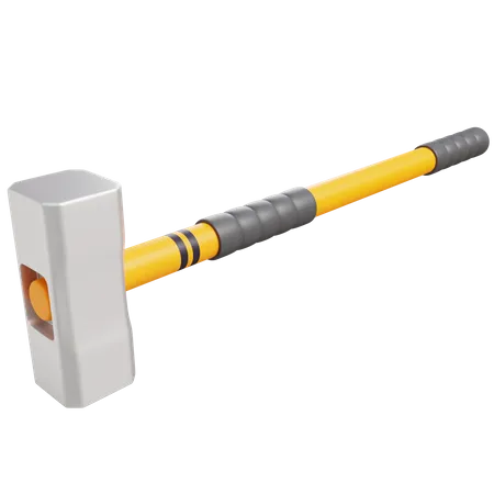 3 D Dead Blow Hammer With Isolated Background 3D Icon