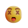 dead emoticon 3d logo