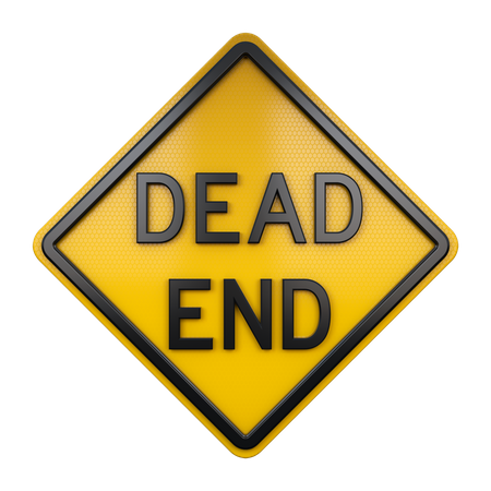 Dead End Sign  3D Icon