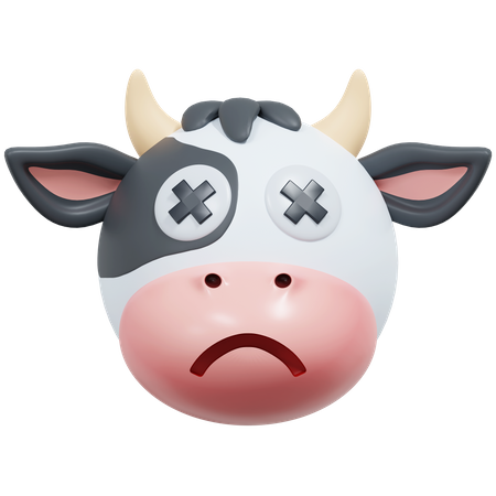 Dead Eye Cow  3D Icon