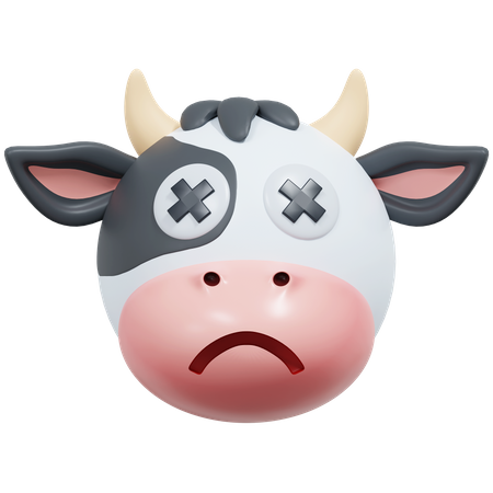 Dead Eye Cow  3D Icon