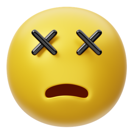 Dead Face  3D Emoji