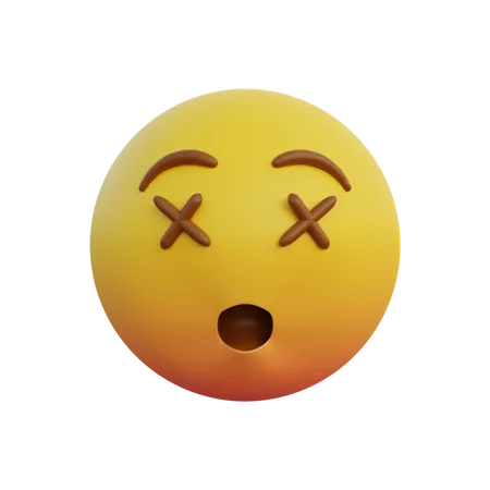 Dead face  3D Emoji