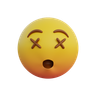 3d dead emoji logo