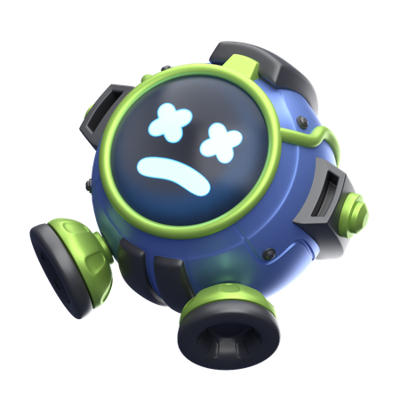 Dead Robot  3D Icon